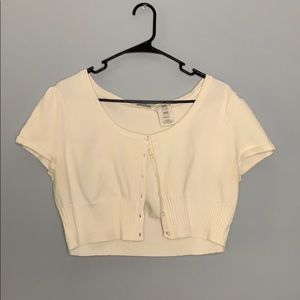 White Mini Cardigan